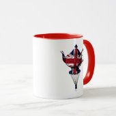 Union Jack Flying Teapot Tasse (VorderseiteRechts)