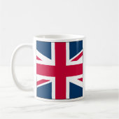Union Jack Full Side Square Design Coffee Mug Kaffeetasse (Links)