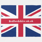 Union Jack Fun Custom Sprichwort Fleece Blanket (Vorderseite (Horizontal))
