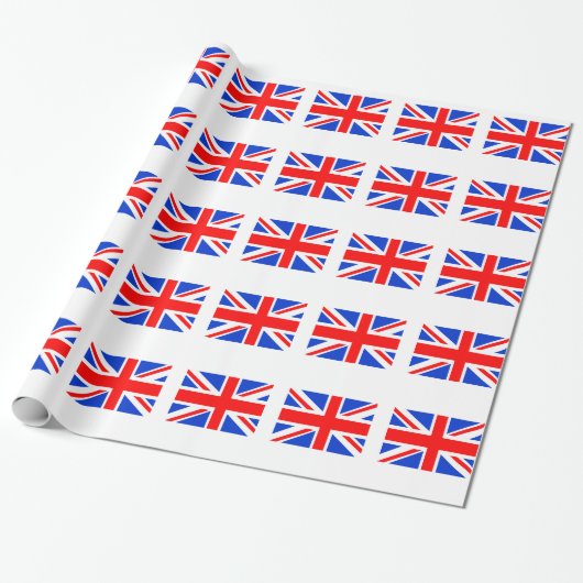 Union Jack Geschenkpapier (Ungerollt)