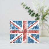 Union Jack getragen Postkarte (Stehend Vorderseite)