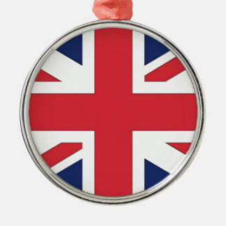 Union Jack, Gewerkschaft Flag von Großbritannien Silbernes Ornament
