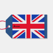 Union Jack Gift Tags Geschenkanhänger (Rückseite Horizontal)