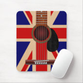 Union Jack Gitarre Mousepad (Mit Mouse)