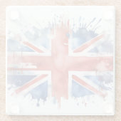 union jack glass coaster glasuntersetzer (Rückseite)
