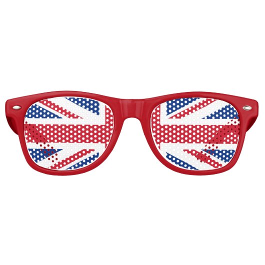 Union Jack Glasses Partybrille (Vorderseite)