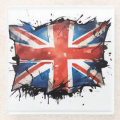 Union Jack Glasuntersetzer (Vorderseite)