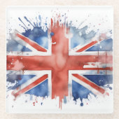 Union Jack Glasuntersetzer (Vorderseite)