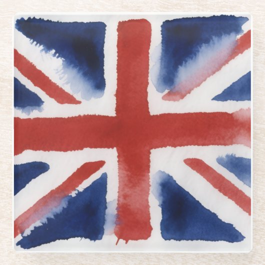 Union Jack Glasuntersetzer (Vorderseite)