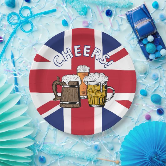UNION JACK Great British Beer Pappteller (Party)