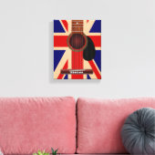 Union Jack Guitar Leinwanddruck (Insitu (Wohnzimmer))