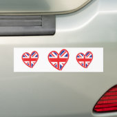 Union Jack Heart Flag Autoaufkleber (Auf Auto)