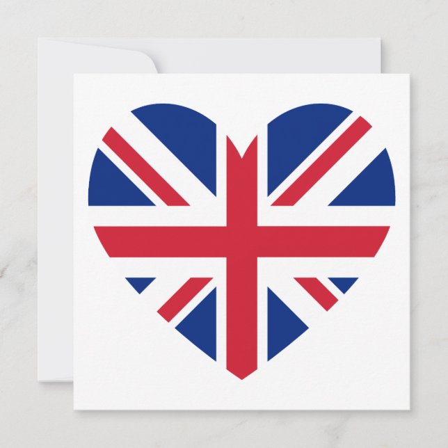 Union Jack Heart Shape (Vorderseite)