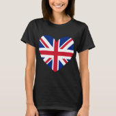 Union Jack Heart Shape T-Shirt (Vorderseite)