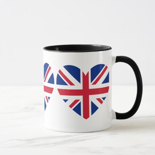 Union Jack Heart Shape Tasse (Rechts)