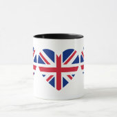 Union Jack Heart Shape Tasse (Zentrum)
