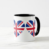 Union Jack Heart Shape Tasse (VorderseiteRechts)