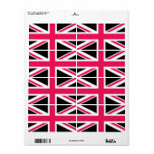 Union Jack ~ Hot Pink Black and White (Vorne)