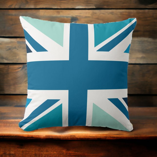 Union Jack - In Designer Blue Kissen (Von Creator hochgeladen)