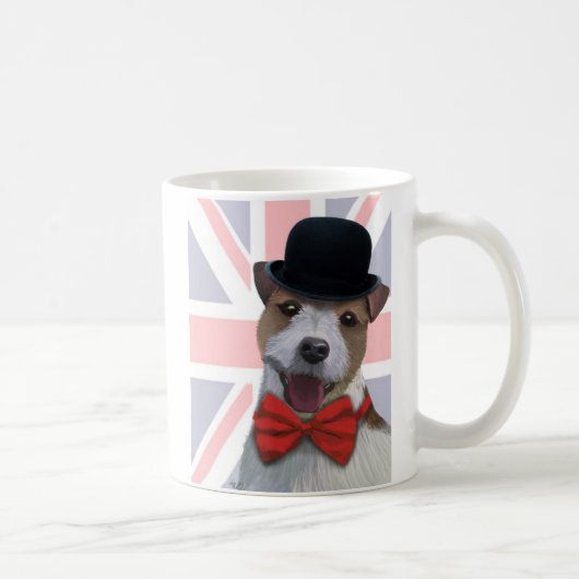Union Jack Jack Russell Kaffeetasse (Rechts)