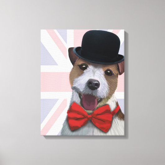 Union Jack Jack Russell Leinwanddruck (Vorderseite)