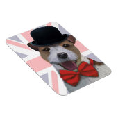 Union Jack Jack Russell Magnet (Rechte Seite)