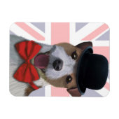 Union Jack Jack Russell Magnet (Horizontal)