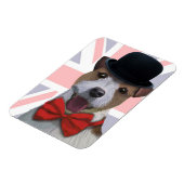 Union Jack Jack Russell Magnet (Linke Seite)