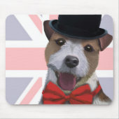 Union Jack Jack Russell Mousepad (Vorne)