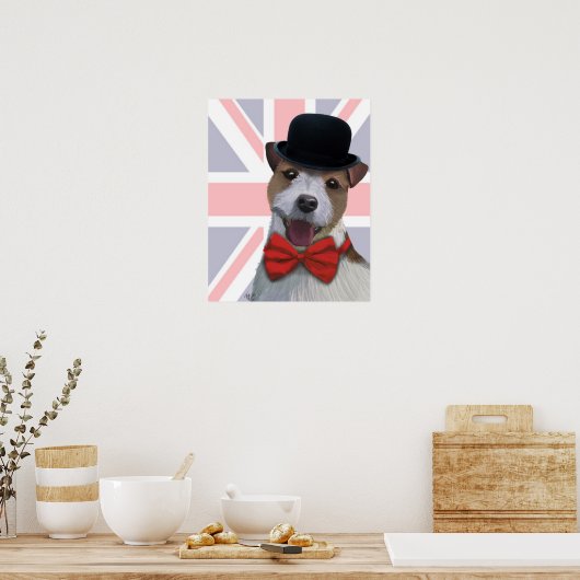 Union Jack Jack Russell Poster (Küche)