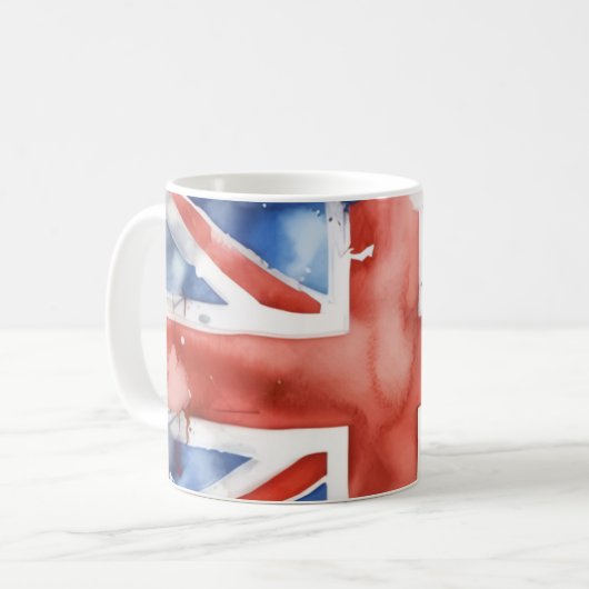Union Jack Kaffeetasse (Vorderseite Links)