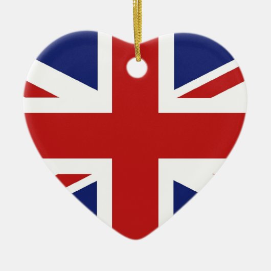 Union Jack Keramik Ornament (Vorne)