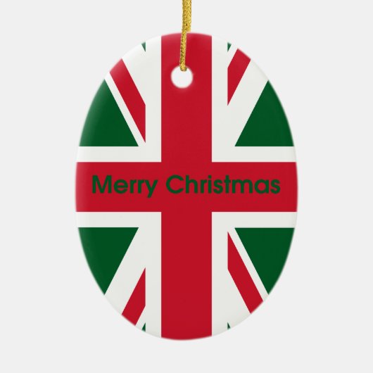 Union Jack Keramikornament (Vorne)