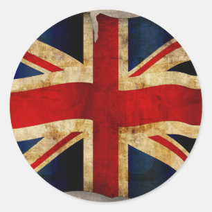 Union Jack Klassischer Rund Aufkleber