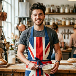 Union Jack Kochschürze - Retro britisches Flaggen- Schürze