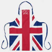 Union Jack Kochschürze - Retro britisches Flaggen- Schürze (Vorderseite)