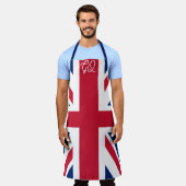 Union Jack Kochschürze - Retro britisches Flaggen- Schürze (Getragen)