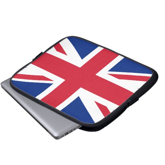 Union Jack Laptopschutzhülle (Vorne Knopf)