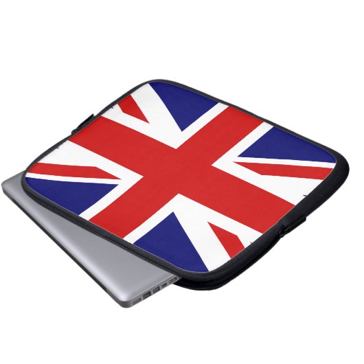 Union Jack Laptopschutzhülle (Vorne Knopf)