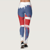 Union Jack Leggings mit Distressed-Look - UK Flagg (Rückseite)