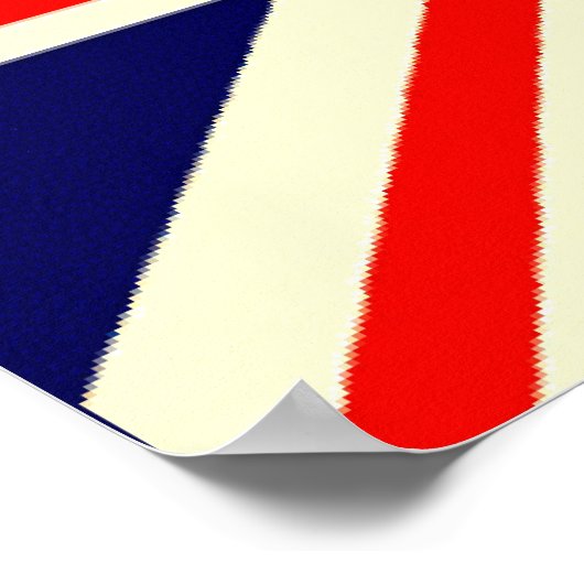 Union Jack Leinwand Poster (Ecke)
