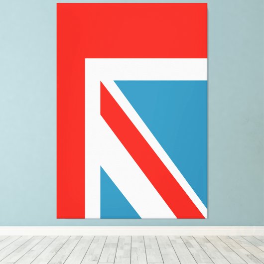 Union Jack Leinwanddruck (Insitu (Holzboden))