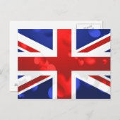 Union Jack Liebe Postkarte (Vorne/Hinten)