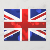 Union Jack Liebe Postkarte (Vorderseite)