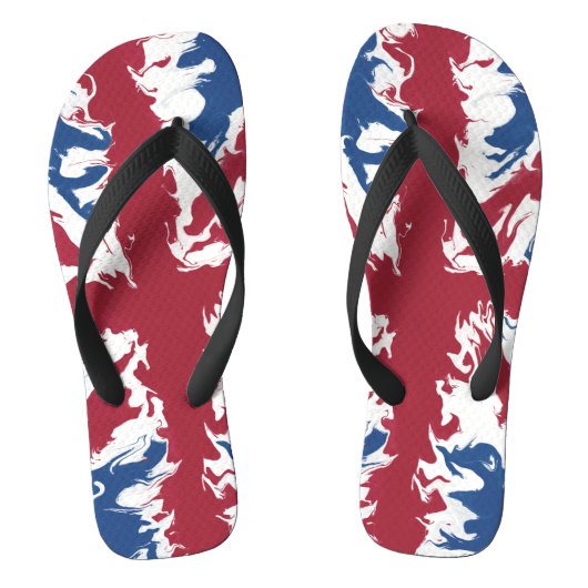 Union Jack Liquid Art Badesandalen (Fußbett)