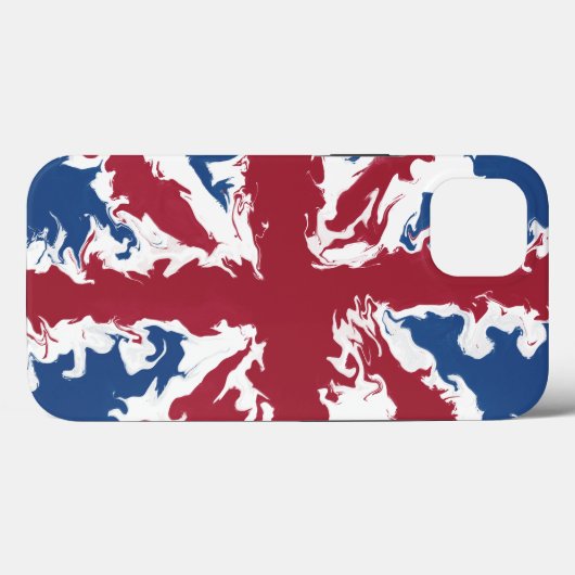 Union Jack Liquid Art Case-Mate iPhone Hülle (Rückseite (Horizontal))
