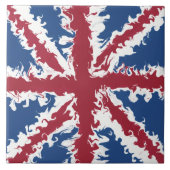 Union Jack Liquid Art Craft DIY Fliese (Vorderseite)