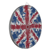 Union Jack Liquid Art Dartscheibe (Vorderseite Links)