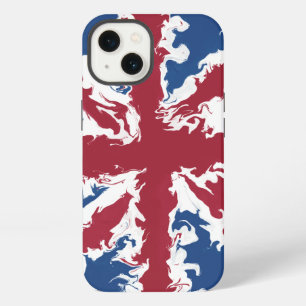 Union Jack Liquid Art iPhone 13 Hülle