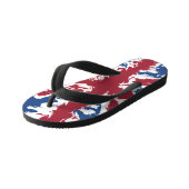 Union Jack Liquid Art Kinderbadesandalen (Schrägansicht)